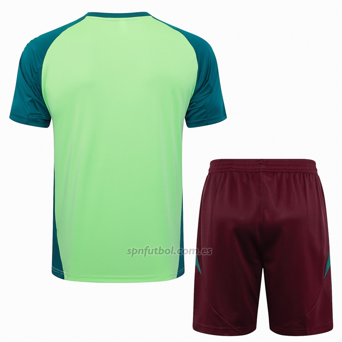 Chandal del Mexico Manga Corta 2024-2025 Verde - Pantalon Corto
